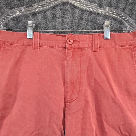 J. Crew Men's Chino Shorts Red Size 33 Slash Pockets 100% Cotton - Picture 6 of 10